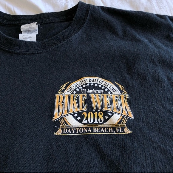 2018 Bike Week Donald Trump Graphic Motorcycle Shirt - Picture 4 of 9